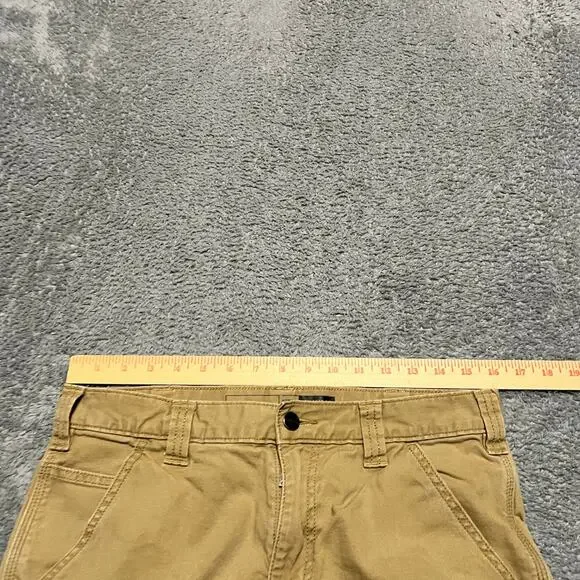 Carhartt Pants Mens 32 x32 Tan Relaxed Rugged Flex Canvas Work - Picture 9 of 12